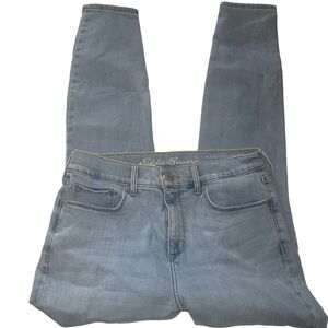 Eddie Bauer High-rise Skinny Leg Light Wash Jeans 8